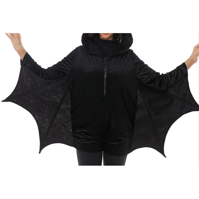 CAIYUN Black hooded female bat 1 piece set Y8809 costume A kindergarten party