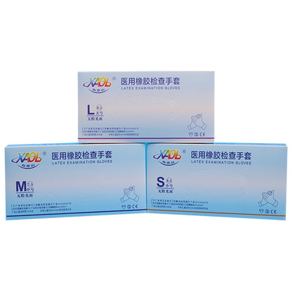 JINSHI Disposable medical rubber examination gloves（Ask customer service for specific prices）Aseptic For medical and nursing use