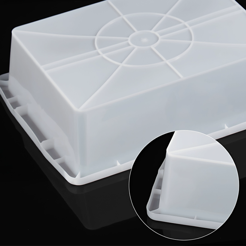 White Commercial Square Plastic Box, FreezerContainer, Small Frame, Organized LargeThickened Carton, Display Storage Box（Products can be customized,This price is for display, price ask customer service）