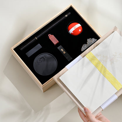 XUANYAN Pinghu autumn moon   Primary custom gift box entry brush painting and calligraphy