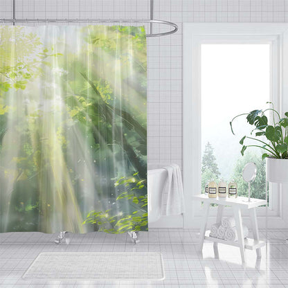 ZHENGYANG Shower curtain 1（Ask customer service for specific prices） Dry and wet separation perforation-free screen