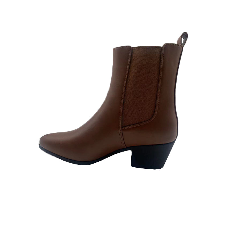 XINRUI Pointy ankle boots for women  Autumn and winter leather  Cold and Warm Protection（3000 pairs price）