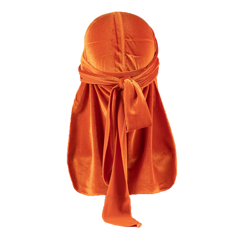 ZHENYANG Flannelette Pirate Hat for Men Long Tail Turban (4803)  Sweat wicking hip-hop bounce