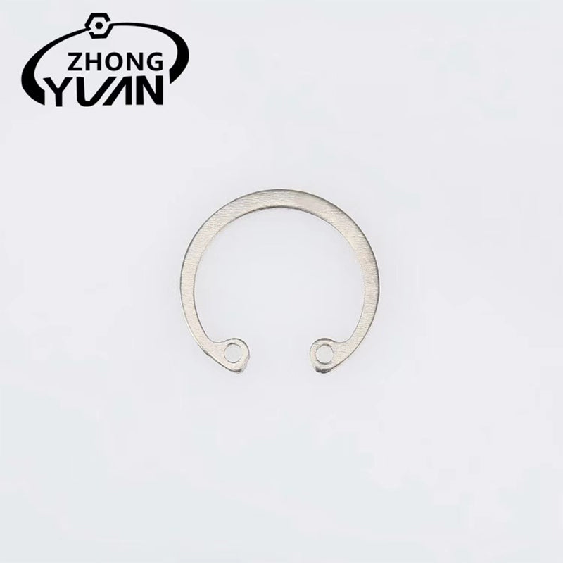 ZHONGYUAN Manufacturers direct sales of various specifications of holes with the ring national standard connector stainless steel C-type open ring（Ask customer service for specific prices）Thickened shaft heavy retainer
