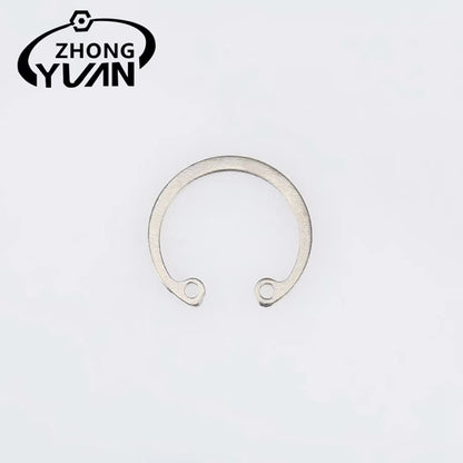 ZHONGYUAN Manufacturers direct sales of various specifications of holes with the ring national standard connector stainless steel C-type open ring（Ask customer service for specific prices）Thickened shaft heavy retainer