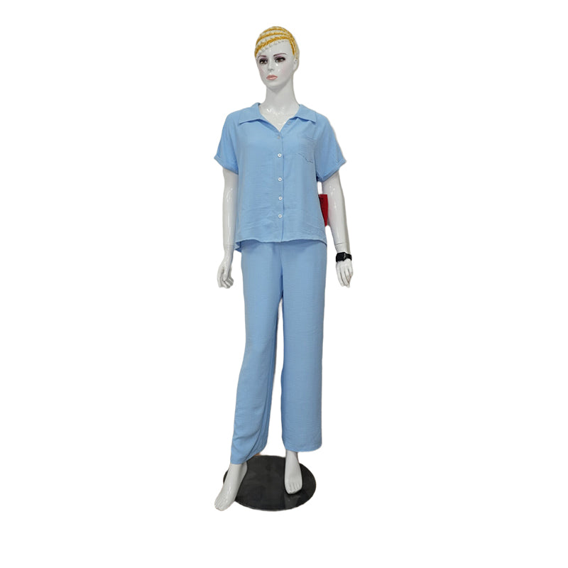 TETE Ice silk wrinkle set（Ask customer service for specific prices）smart casual  Ramie Shirt Set