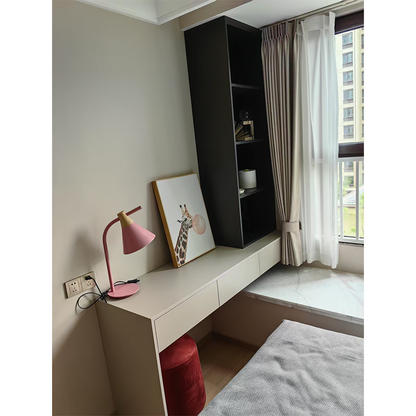 HUIBANG Simple Luxury Series MULTI-PARTITION DESIGN DESK（Products can be customized, price ask customer service）Multi-partition design desk  Large capacity storage drawer doors
