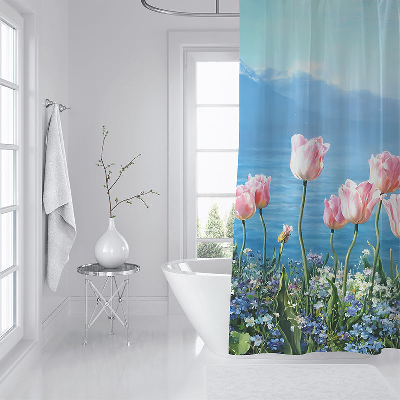 ZHENGYANG Shower curtain 4（Ask customer service for specific prices） Partition curtain light luxury high-grade thick shower curtain