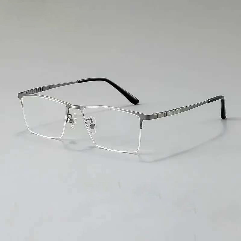 NIXIN Designer models imported pure titanium plate ultra-light glasses frames for men and women（Products can be customized, price ask customer service）Anti-blue light radiation color changing anti-fog half frame