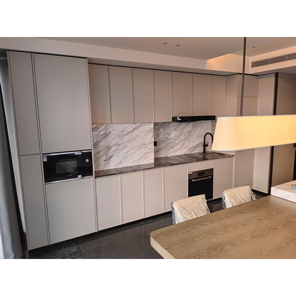 HUIBANG Simple Luxury Series solid wood cabinet（Products can be customized, price ask customer service）Solid wood multi-layer environmental protection cabinet  Cabinet door glass titanium crystal panel