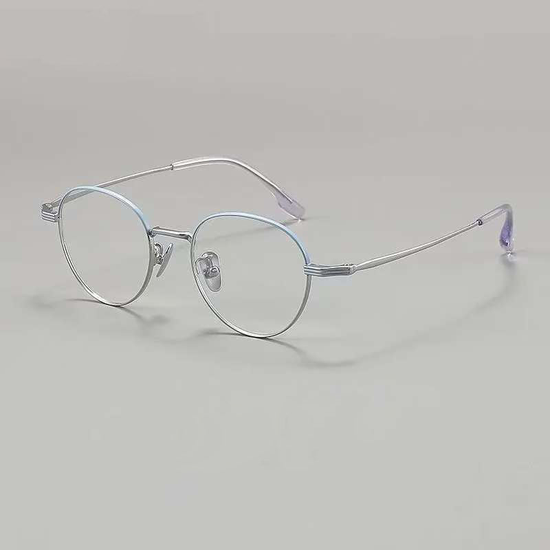 NIXIN Retro small frame imported pure titanium ultra-light glasses frames for men and women（Ask customer service for specific prices）Anti-blue light radiation color change ultra-thin