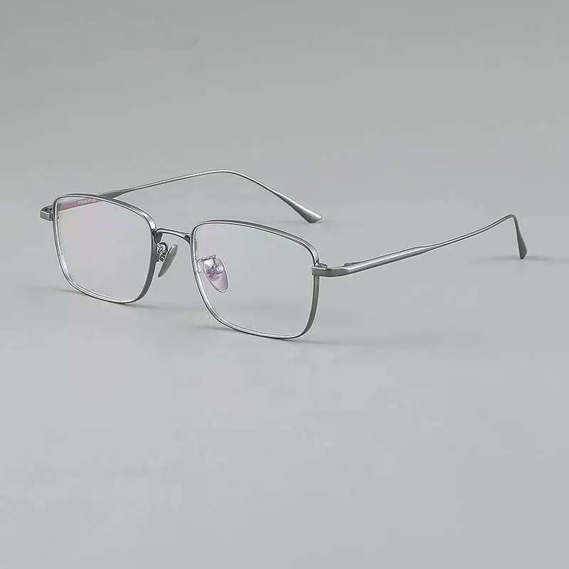 NIXIN Designer titanium ultra-light myopia glasses retro square frame can be fitted with prescription myopia men's models（Ask customer service for specific prices）Blu-ray Business