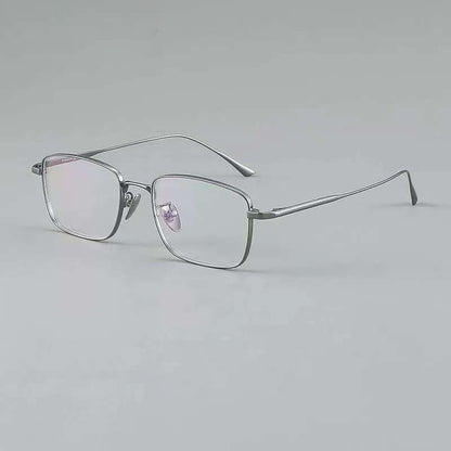 NIXIN Designer titanium ultra-light myopia glasses retro square frame can be fitted with prescription myopia men's models（Ask customer service for specific prices）Blu-ray Business