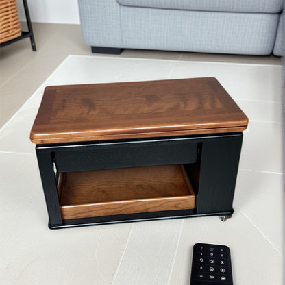 TONGLI coffee table   Solid wood coffee table living room  Rectangular Storage Coffee Table