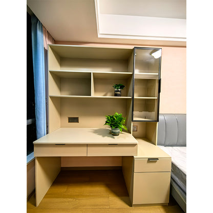 PAMEIDI Bookcase（Products can be customized, price ask customer service）Pure solid wood bookcase  Floor-to-ceiling bookshelf