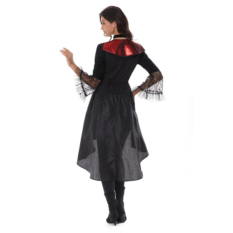 CAIYUN Adult female vampire dress 2-piece set (Skirt + Neckline) 20118 Dresses Funny costume