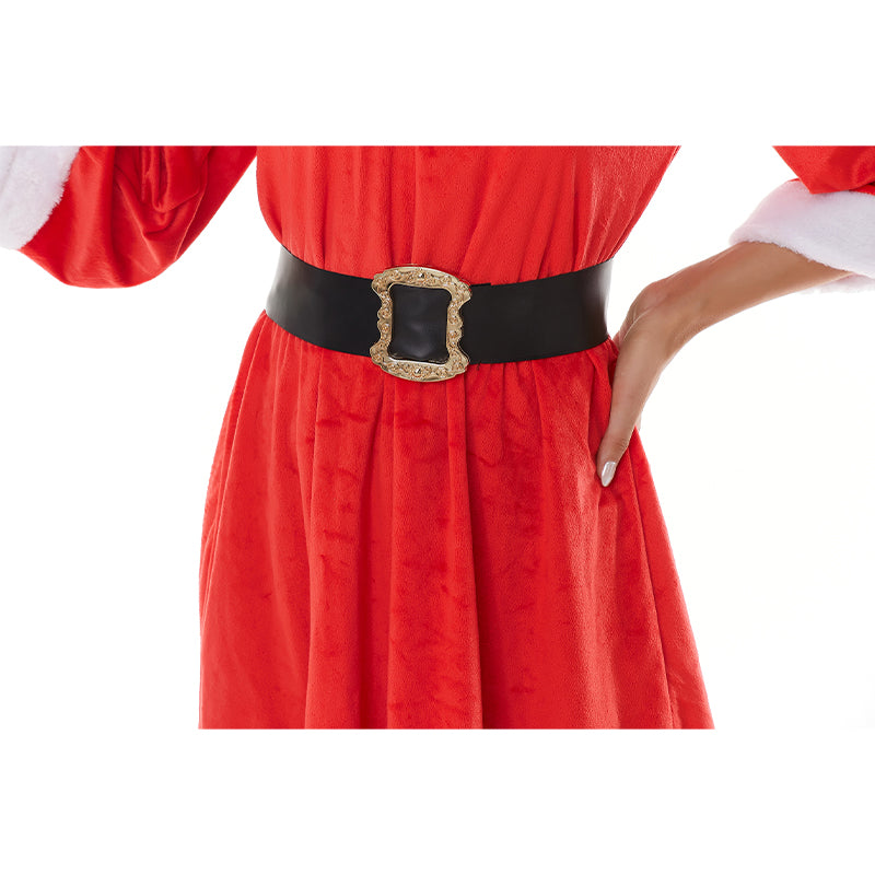 CAIYUN Crystal Super soft Christmas dress 2-piece set (Dress + Belt) CY85-1 costume Plush dress