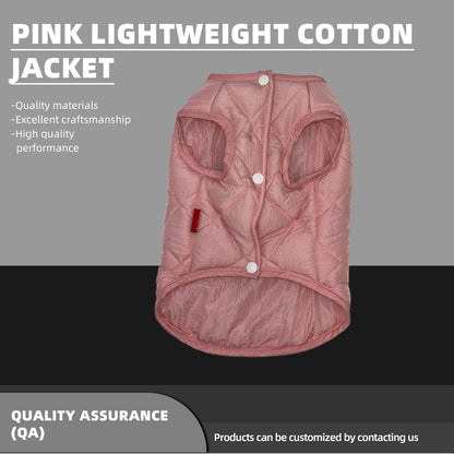 CHAOHUA Pink lightweight cotton jacket   Easy to put on and take off  Close-fitting wrap