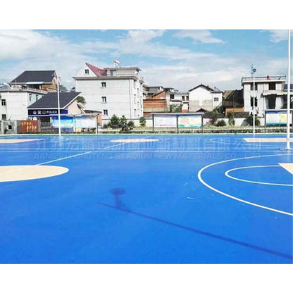 HONGTENG Silicone pu court（Ask customer service for specific prices）National Standard School Plastic Resilient Layer Floor Badminton court materials