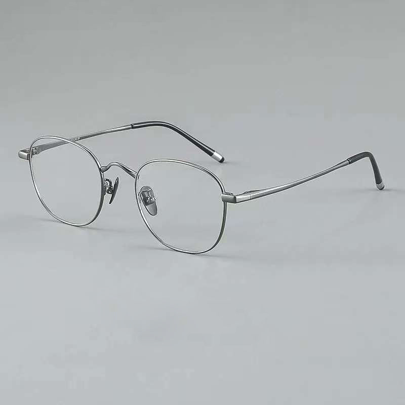 NIXIN Retro Wannabe Turtle Designer Model Pure Titanium Plate Ultra Light Eyeglass Frames for Men and Women（Customized products, specific price ask customer service）Anti-blue light color-changing myopia