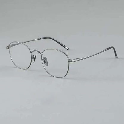 NIXIN Retro Wannabe Turtle Designer Model Pure Titanium Plate Ultra Light Eyeglass Frames for Men and Women（Customized products, specific price ask customer service）Anti-blue light color-changing myopia