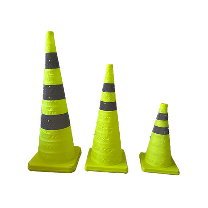 HONGHUA Green expansion cone（Price depends on specifications）   Telescopic cone safety reflective cone