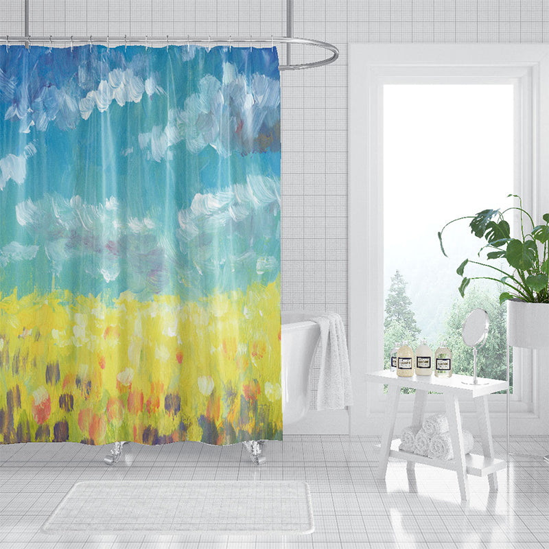 ZHENGYANG Shower curtain 5（Ask customer service for specific prices） Partition curtain light luxury high-grade thick shower curtain