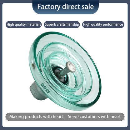 QOCI ELECTRIC 210KN Suspended Tempered Glass Insulator U210b（Starting from 1000，Specific price consulting customer service） Anti-Pollution glass Insulator