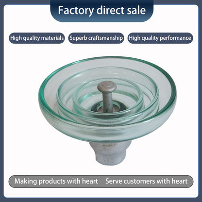 QUANXIN 210KN suspended tempered glass insulator U210b（Ask customer service for specific prices）Anti-fouling insulators  Pillar insulators