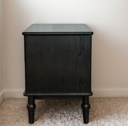 TONGLI Black Bedside Table  Simple Modern Bedroom Bedside Table  Minimalist Black Cabinet