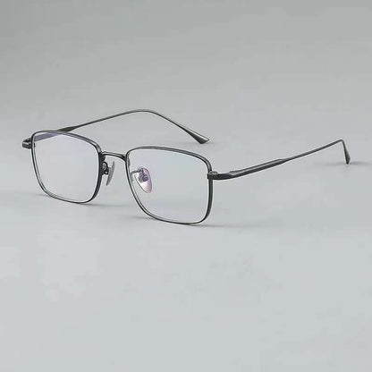NIXIN Designer titanium ultra-light myopia glasses retro square frame can be fitted with prescription myopia men's models（Ask customer service for specific prices）Blu-ray Business
