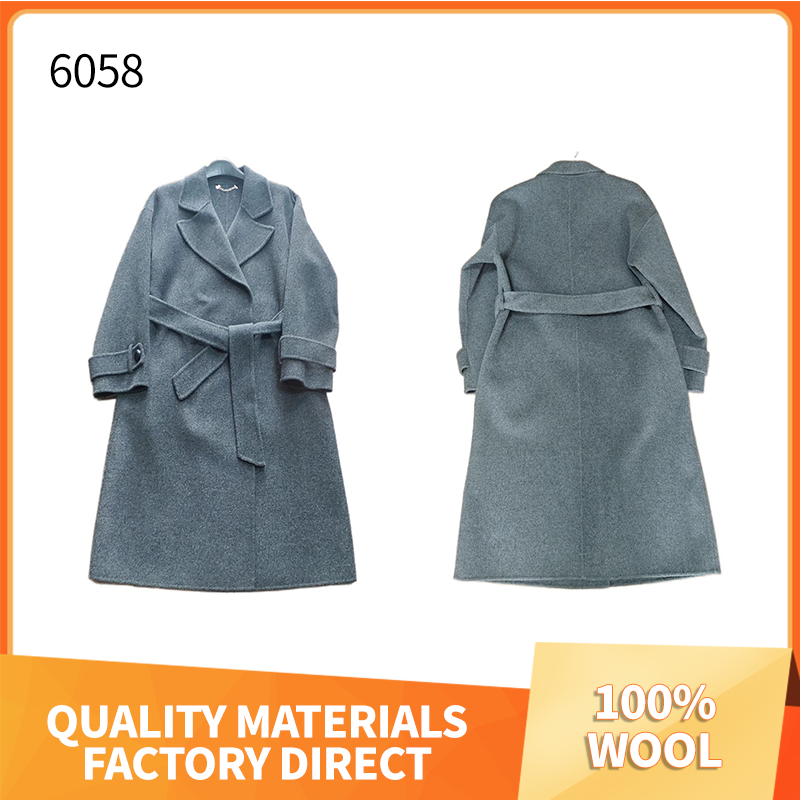 MINGYA Wool double-faced tweed（Ask customer service for specific prices）Reversible cashmere coat  Double-breasted knee-length tweed