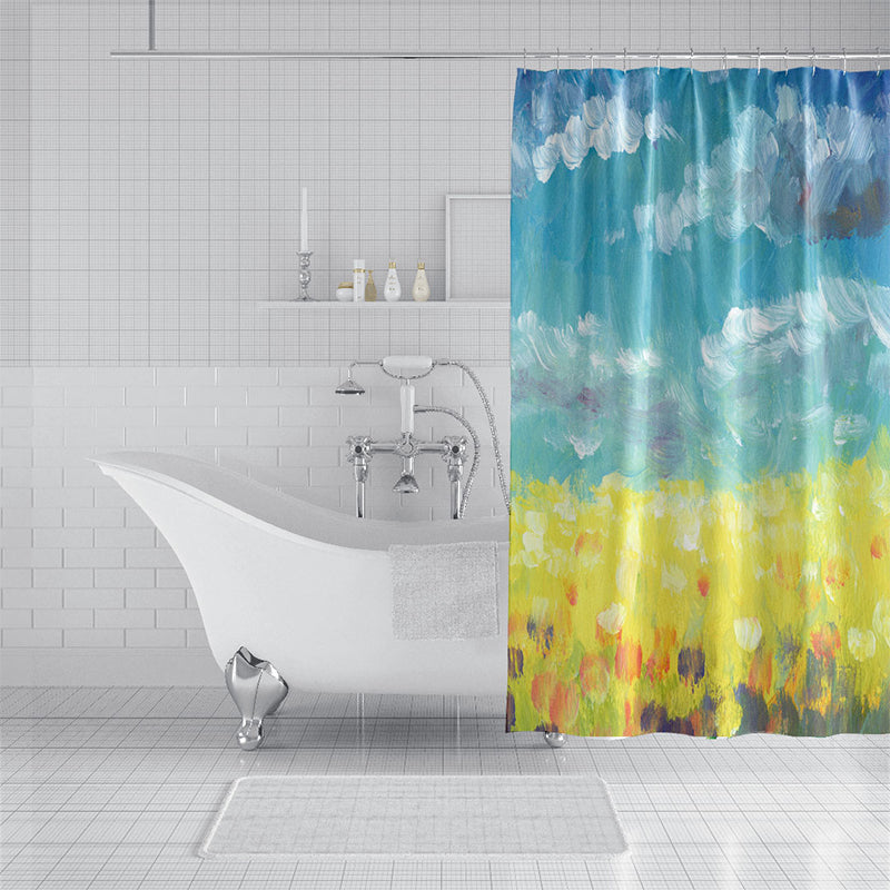 ZHENGYANG Shower curtain 5（Ask customer service for specific prices） Partition curtain light luxury high-grade thick shower curtain