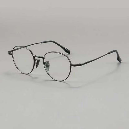 NIXIN Retro small frame imported pure titanium ultra-light glasses frames for men and women（Ask customer service for specific prices）Anti-blue light radiation color change ultra-thin