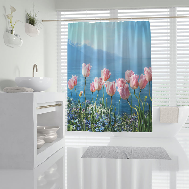 ZHENGYANG Shower curtain 4（Ask customer service for specific prices） Partition curtain light luxury high-grade thick shower curtain