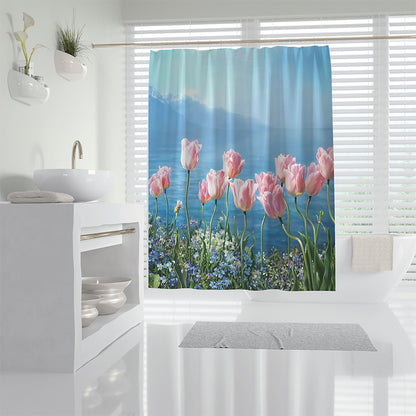 ZHENGYANG Shower curtain 4（Ask customer service for specific prices） Partition curtain light luxury high-grade thick shower curtain