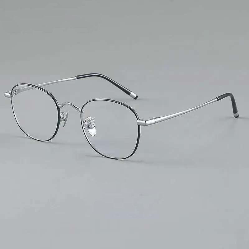 NIXIN Retro Wannabe Turtle Designer Model Pure Titanium Plate Ultra Light Eyeglass Frames for Men and Women（Customized products, specific price ask customer service）Anti-blue light color-changing myopia