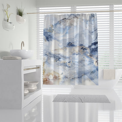 ZHENGYANG Shower curtain 8（Ask customer service for specific prices） Dry and wet separation perforation-free screen
