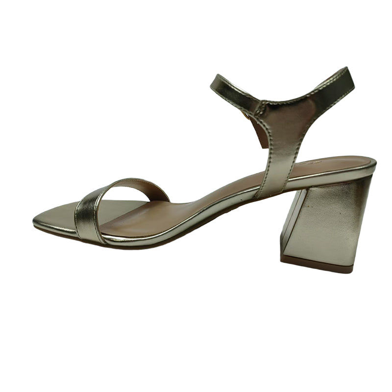 XINHAO Chunky heeled sandals（Ask customer service for specific prices）one-piece button  Soft Leather Peplum