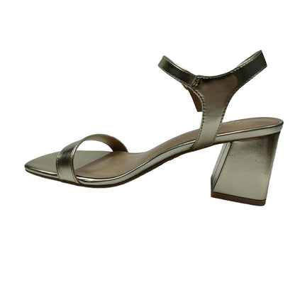 XINHAO Chunky heeled sandals（Ask customer service for specific prices）one-piece button  Soft Leather Peplum