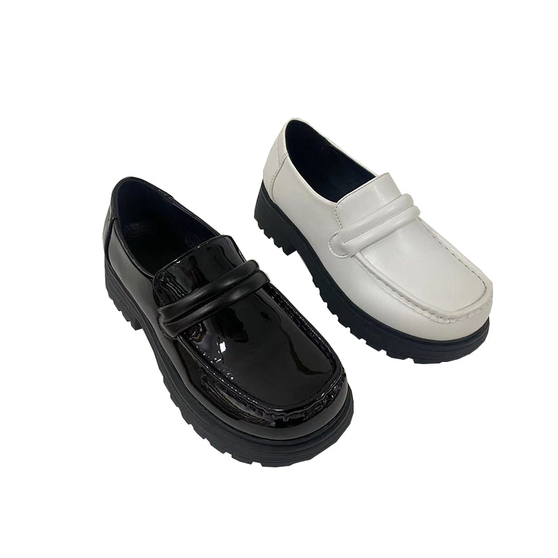 XINRUI Loafers for women 1  Leather platform small leather shoes lace-up（3000 pairs price）