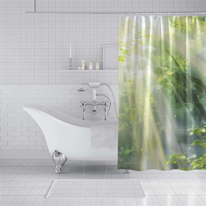 ZHENGYANG Shower curtain 1（Ask customer service for specific prices） Dry and wet separation perforation-free screen