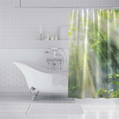 ZHENGYANG Shower curtain 1（Ask customer service for specific prices） Dry and wet separation perforation-free screen