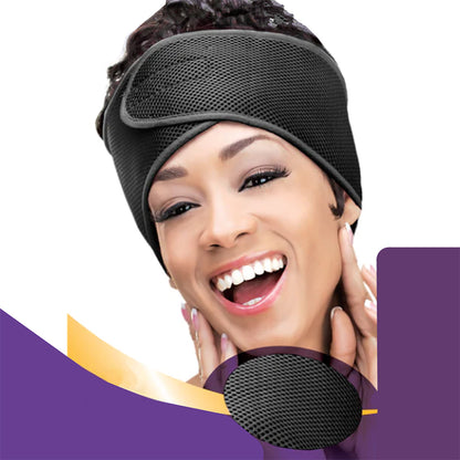 ZHENYANG Fake Hair Band Sandwich Headband (2018)  Air-conditioned sleeping head cover with forehead guard postpartum hair towel headband