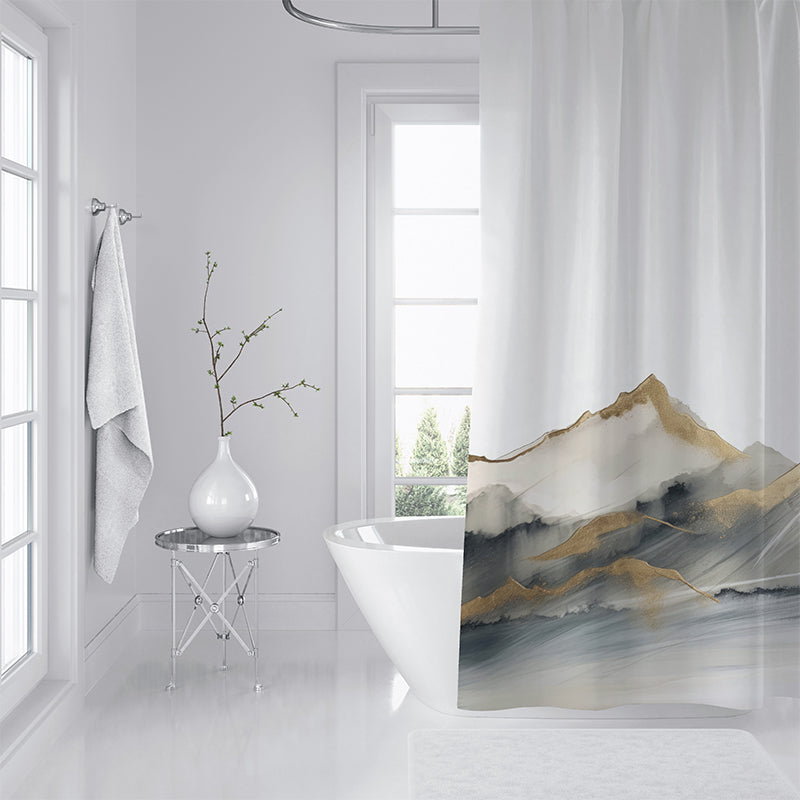 ZHENGYANG Shower curtain 3（Ask customer service for specific prices） Thickened tarp shower curtain