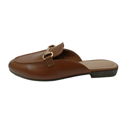 XINHAO Lazy Half Slip On Flats（Ask customer service for specific prices）Seaside Beach Shoes  ins trendy design