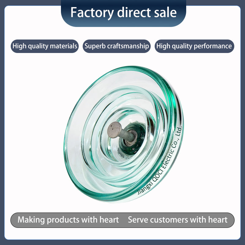 QUANXIN 70KN anti-fouling tempered glass insulator U70bp（Ask customer service for specific prices）Hollow Insulators  Composite insulator
