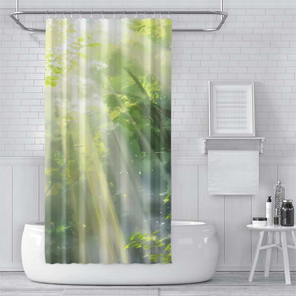 ZHENGYANG Shower curtain 1（Ask customer service for specific prices） Dry and wet separation perforation-free screen