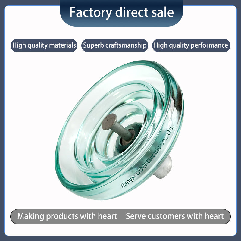 QUANXIN 70KN anti-fouling tempered glass insulator U70bp（Ask customer service for specific prices）Hollow Insulators  Composite insulator