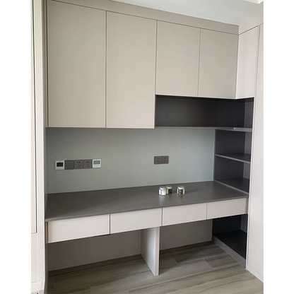 HUIBANG Simple Luxury Series MULTI-PARTITION DESIGN DESK（Products can be customized, price ask customer service）Multi-partition design desk  Large capacity storage drawer doors